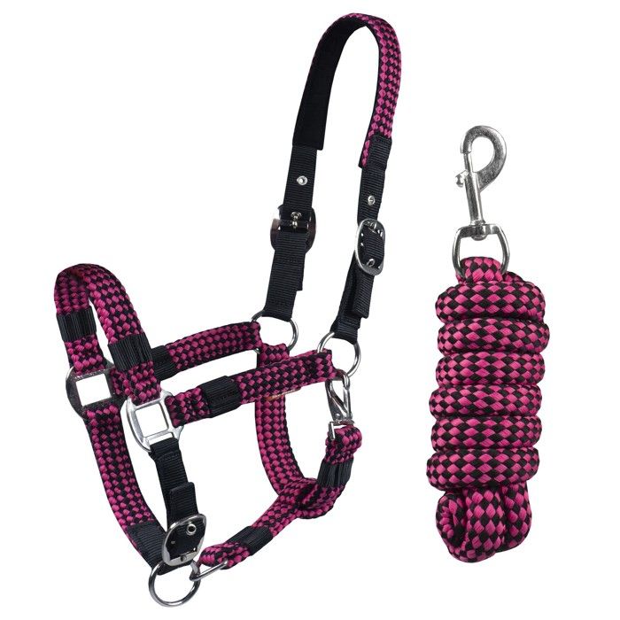 Meilleurs prix pour Ensemble licol et longe pour cheval Horka Red Horse - Rouge - Extra Full