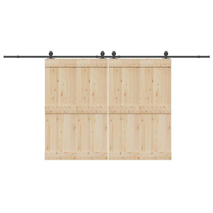 VIDAXL Kit quincaillerie porte coulissante - vue 4