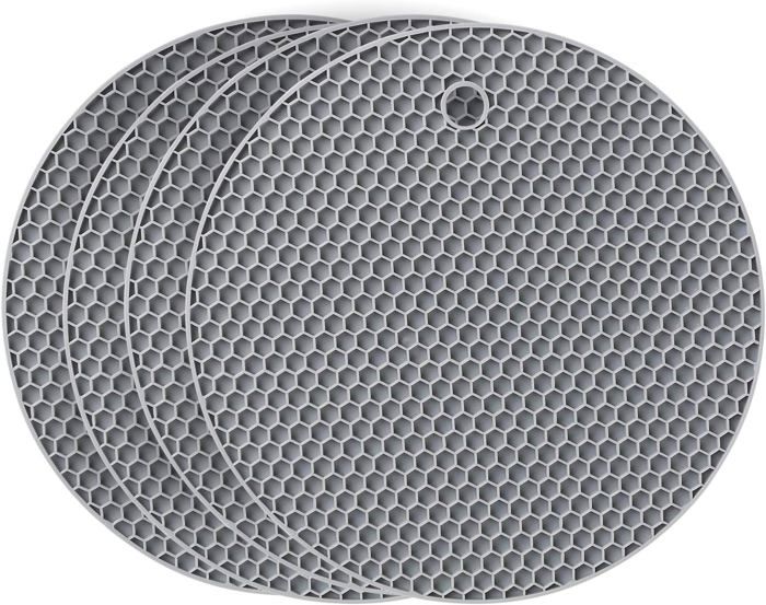 Dessous De Plat En Silicone - 6 Maniques Résistants à La Chaleur, Multi