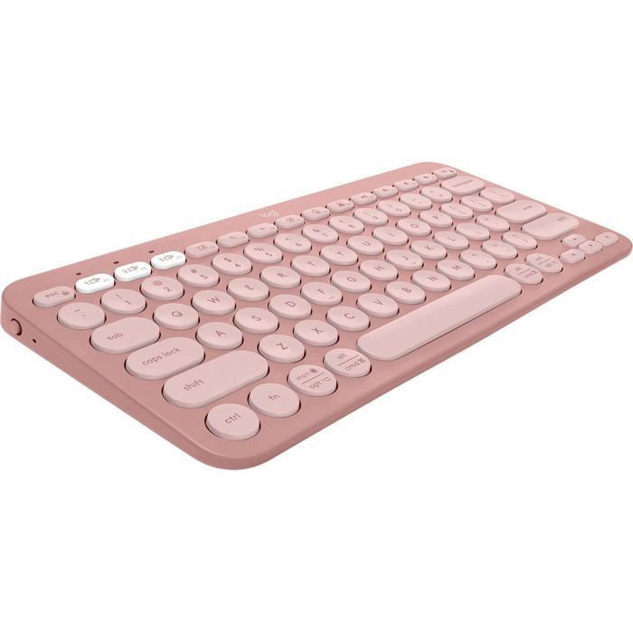 Clavier sans fil - LOGITECH - K380s - Rose - US INTL - Silencieux - 60% format