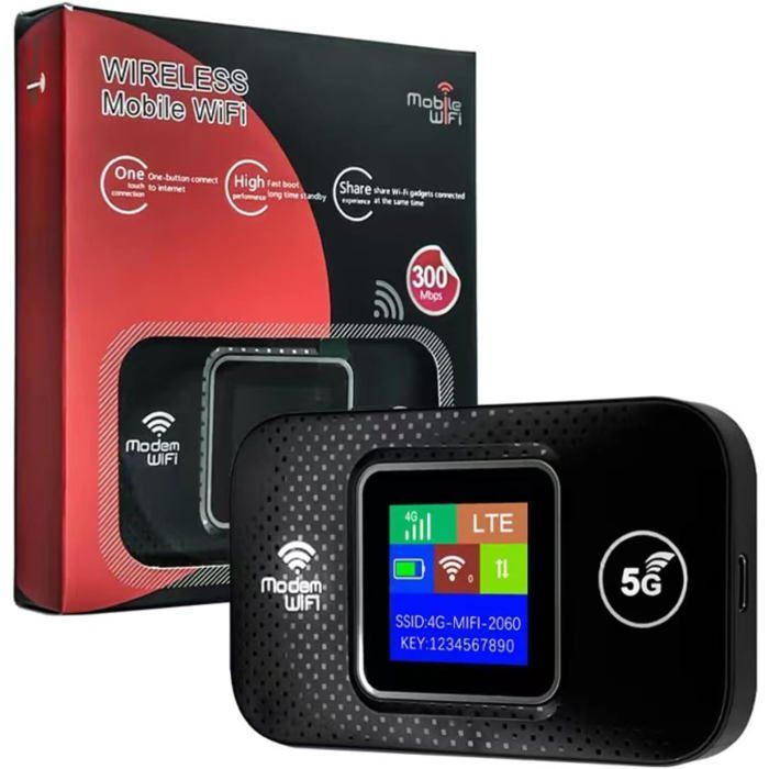 Hotspot Mobile WiFi Portable pour Les VoyagesRouteur 4G LTE 300 Mbps Haute VitesseAppareils de Routeur Internet sans Fil avec
