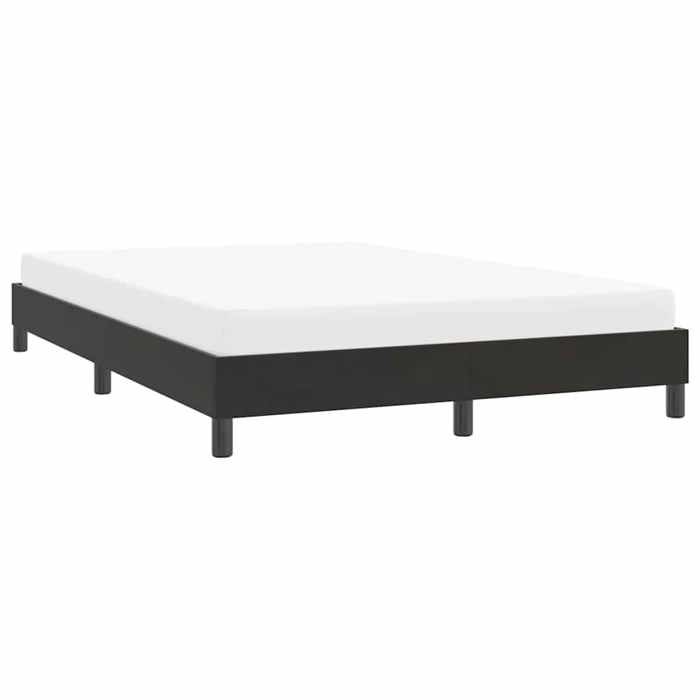 Structure de lit en velours - UU - 160x210 cm - Noir - Velours - Sommier à lattes - Pieds robustes - Assemblage requis