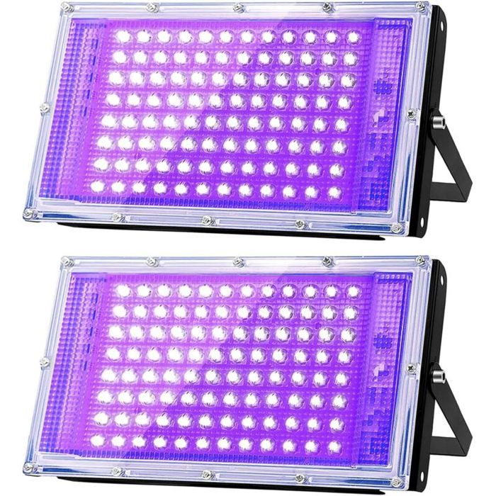 Projecteur lumière noire - PZCC - PZCC - 100W - Étanche IP66 - 96 LED 180°