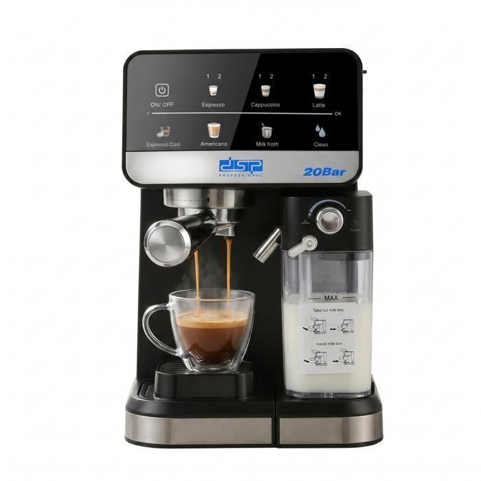 Machine  à Expresso automatique-7-en-1DSP KA316120 Bar-Écran tactile LED-1350W-1.5L- Lait 500ml-Protection fonction et Nettoyage