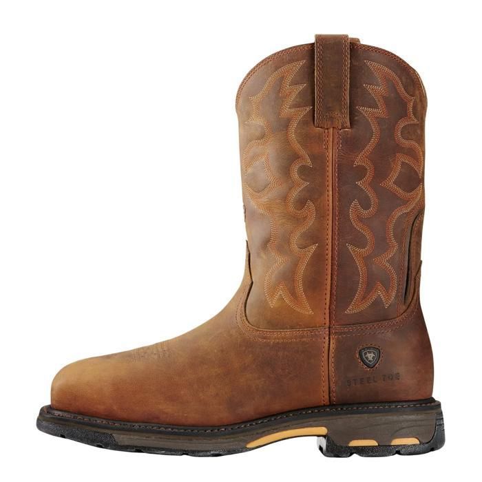 Bottes western à bout carré large et embout en acier Ariat WorkHog - toast Bottes western à bout carré large et embout en acier Ariat WorkHog - toast