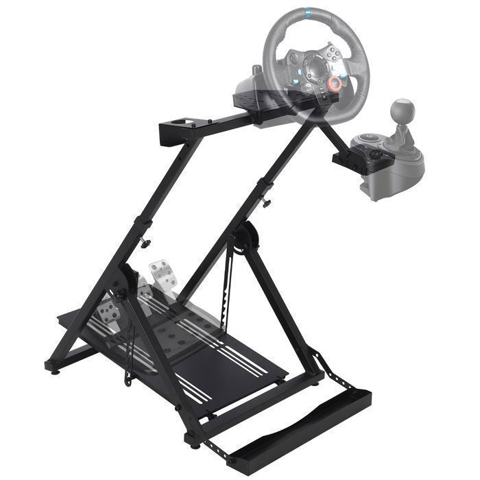 Support de volant de course de simulation –Cockpit réglable universel compatible PC/PS5/Xbox logi G923/G29 Thrustmaster Fanatec