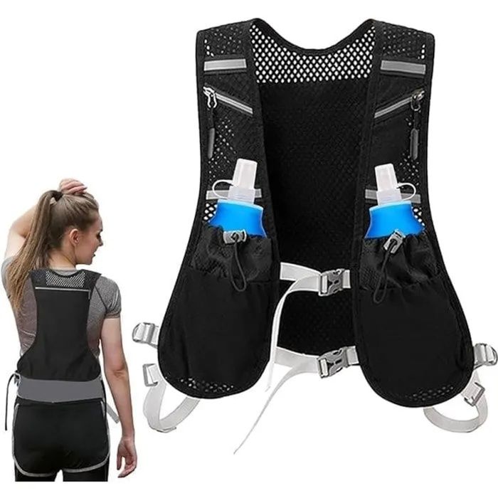 Sac à dos dhydratation - gilet de course avec design réfléchissant - léger et confortable pour la course à pied la randonnée -Pp Sac à dos dhydratation - gilet de course avec design réfléchissant - léger et confortable pour la course à pied la randonnée -Pp