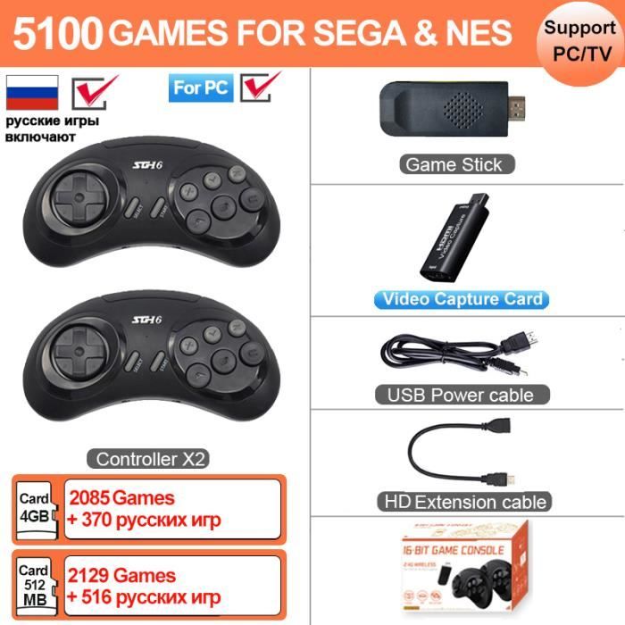 Console Rétro 4K Avec 51 000 Jeux, 2 Manettes Sans Fil, 128 Go – Plug And Play, émulation