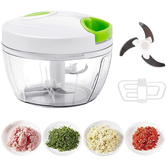 Hachoir manuel à tirer, hachoir à légumes, Multifonction Mini Batteur