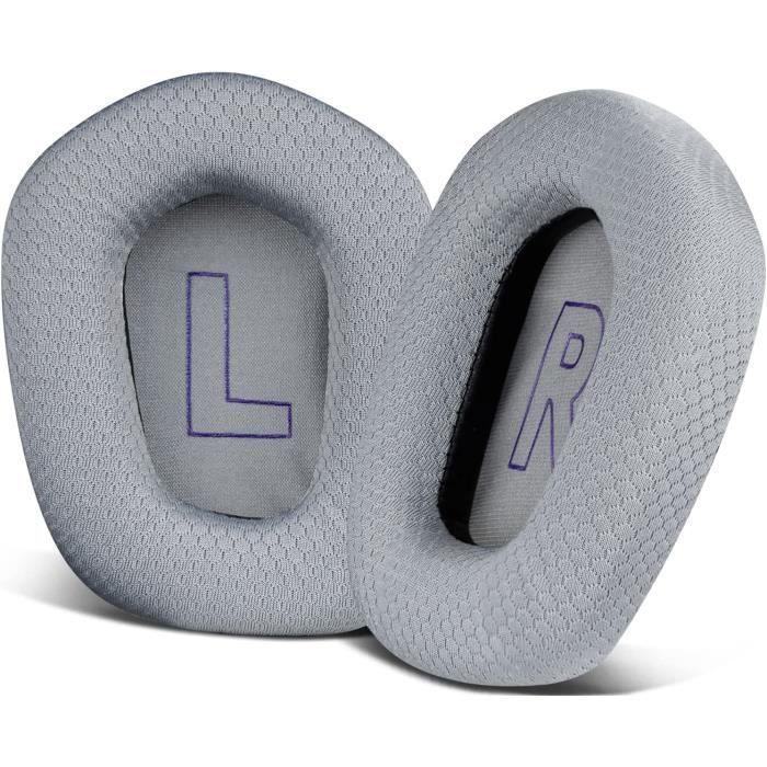 Coussinets Oreillettes Premium En Tissu Pour Casque Logitech G733 - Remplacement Confortable Durable Compatible G335 G933 G935 Noir
