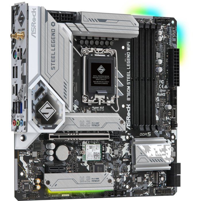 Carte mère - ASRock - B760M Steel Legend - WiFi - Micro ATX - DDR5 - LGA 1700