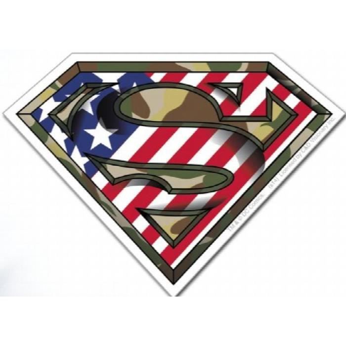 Dc Comics Superman Camo Logo Autocollant Jipan Achat