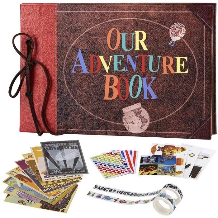 Album Photo Scrapbooking,Traditionnel DIY Scrapbook,Our Adventure Book