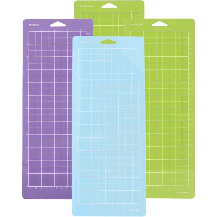 Tapis De Découpe Cricut Joy Xtra - Lot 6 Pièces Adhésifs Lightgrip Standard Strong Pour Projets Créatifs