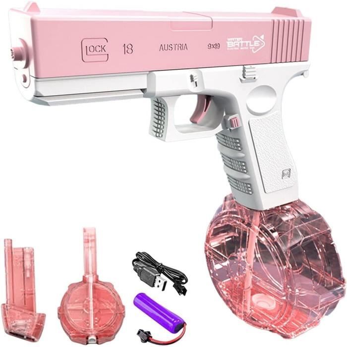 Pistolet à Eau Électrique AWA 2.0 – Rafale Jusqu’à 10 M, Recharge USB, Batterie Li-ion 1500 MAh, Réservoir 500 ML – Pour Enfants Et Adultes (Rouge)