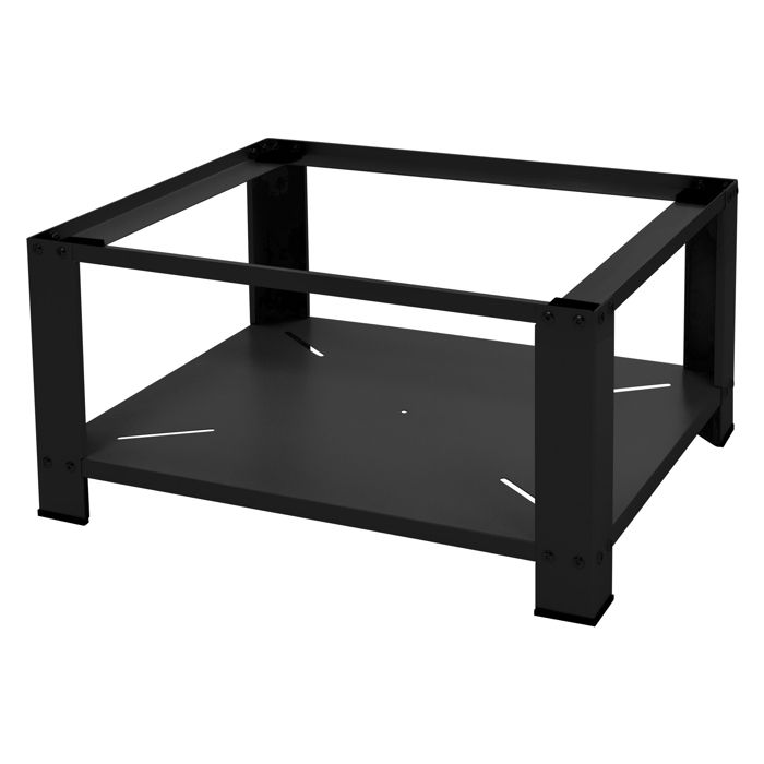 Support pour machine à laver avec étagère 63x54 cm blanc en acier ML-Design