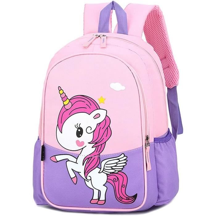 Sac à Dos Fille Cartable École Primaire Papillon - Grande Capacité Léger 5-12 Ans
