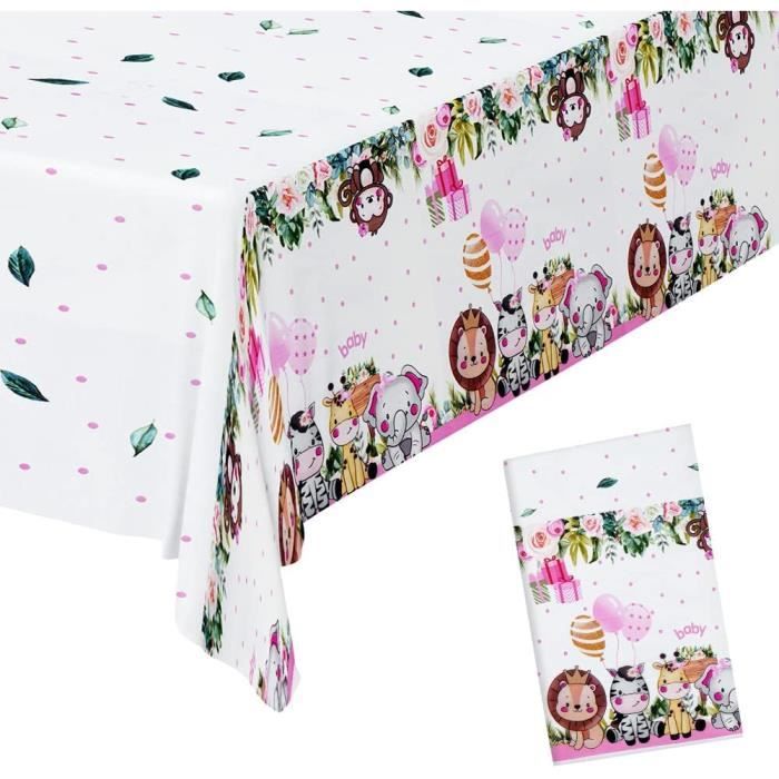 Gukasxi Neon Party Tischdecken Lot De 2 Nappes De Fête Fluorescentes Jetables Rectangulaires En Plastique Pour Décoration De Fête D'anniversaire Fluorescente (213 X 130 Cm