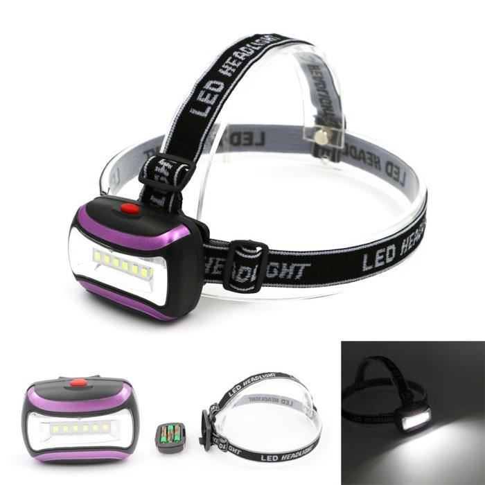 Noir Randonn/ée V/élo Cyclisme Bloodfin Phares de p/êche 3W Camping Lightweight LED COB Head lumi/ère ext/érieure,3 Mode de Luminosit/é R/églable Accessoires lampe frontale pour Camping P/êche