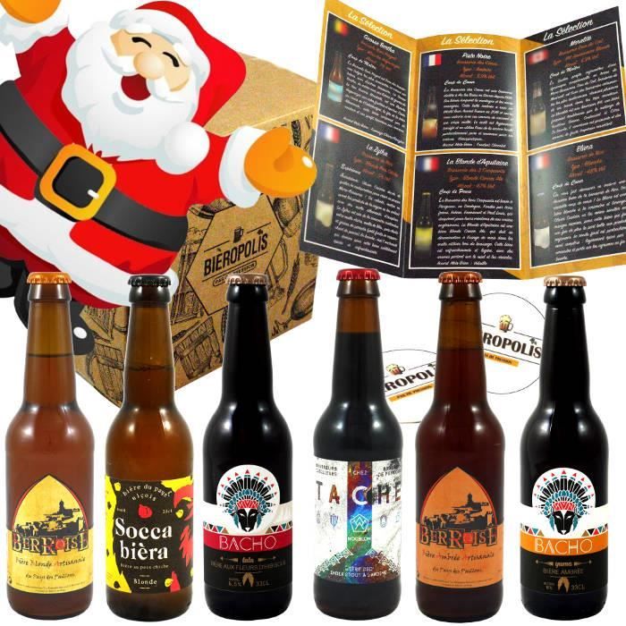 Coffret découverte Bières 6 Bières Artisanales de France - Cadeau Noël - La  cave Cdiscount