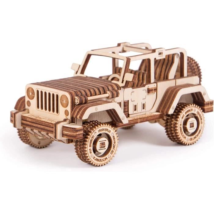 Kit de modélisme mécanique électrique en bois 3D pour adultes, puzzle