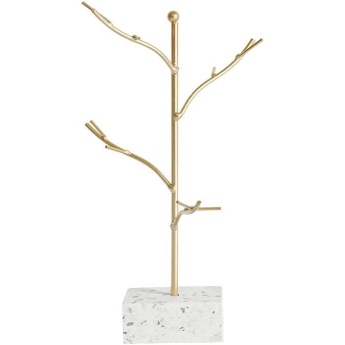 Présentoir à Bijoux En Forme D'arbre En Fer Doré - Gain De Place, Plusieurs Branches Pour Colliers Et Bracelets