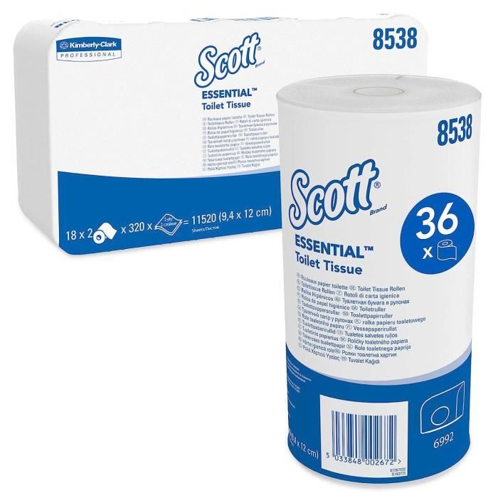 Essential 8538 Papier toilette taille standard Papier toilette 2 ...