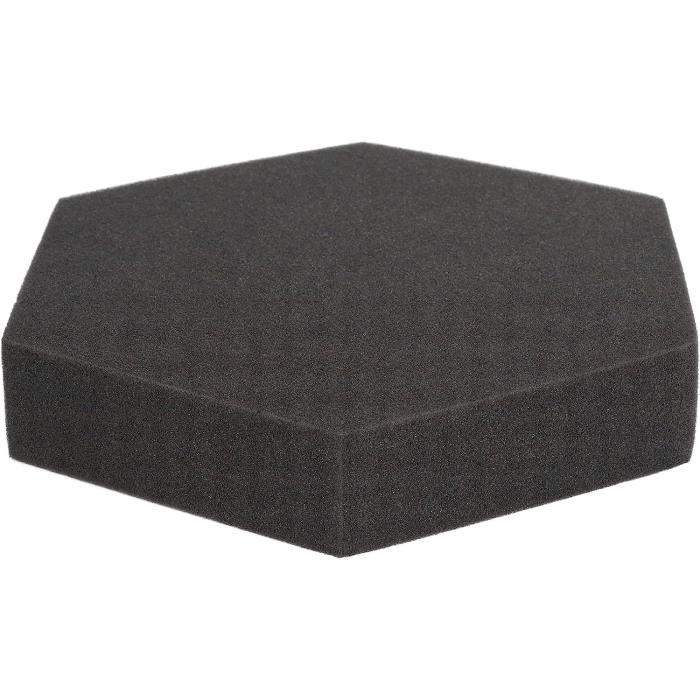 Homestyle4u Lot De 4 Panneaux Acoustiques En Bois - 76 X 62 Cm - Hexagon - Pour Isolation Phonique - Marron