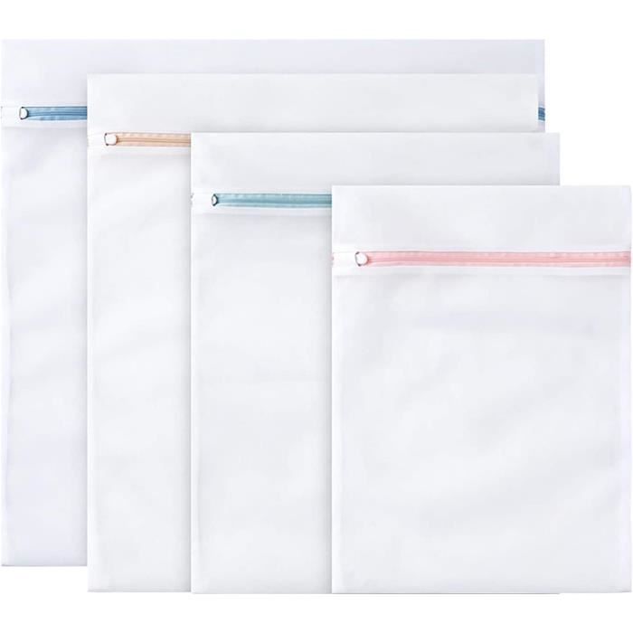 Lot De 4 Filets à Poissons Réutilisables – Grand Format Carré – Capture Poissons, Crevettes, Crabes – Nylon Robuste