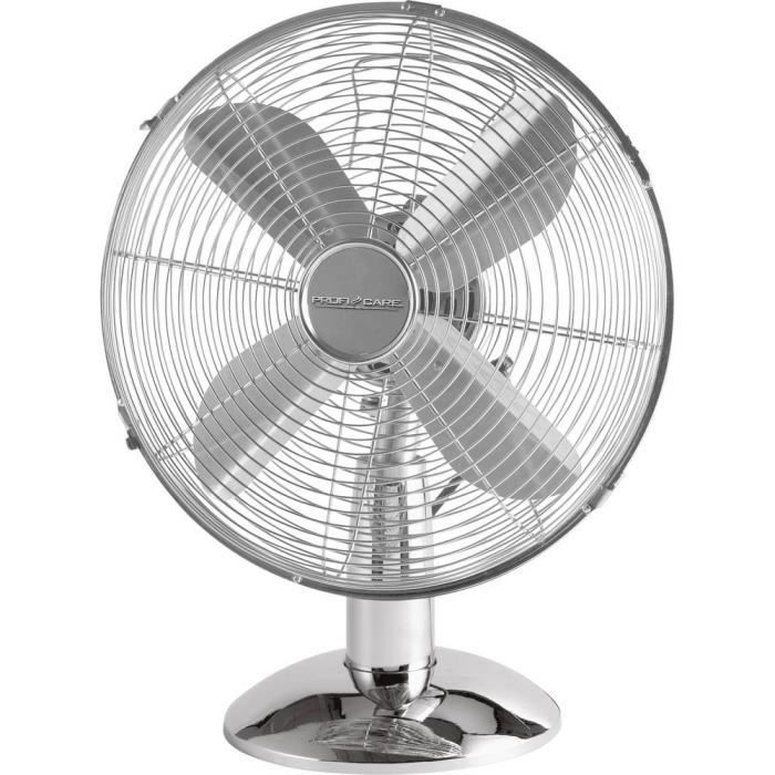 Ventilateur de table - Profi-Care - PC-VL 3063 M - 35 W - 3 vitesses - Chrome - Proficare