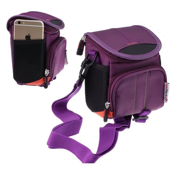 Navitech housse étui violet pour appareil photo / Digital numérique ...
