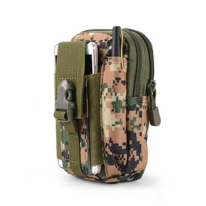 Pochette Tactique étanche MOLLE - Nylon, Pour Batterie, Lampe De Poche, Fixation Sur Gilet Ou Ceinture