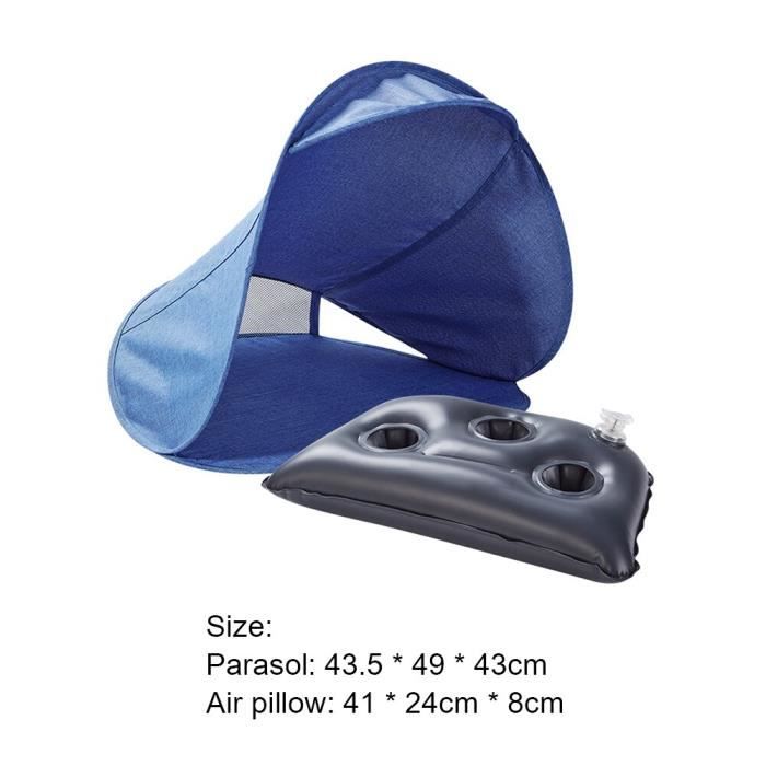 Mini Tente De Plage Pop-Up – Anti-UV, 59x78x49 Cm, 0,15 Kg – Pour Chien, Bébé, Gadgets – Poche Téléphone, Pliage Compact