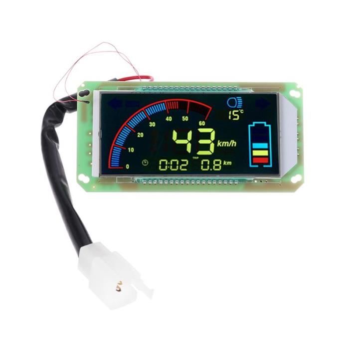 Compteur De Vitesse LCD Universel Pour Vélo électrique Et Scooter 24V 36V 48V
