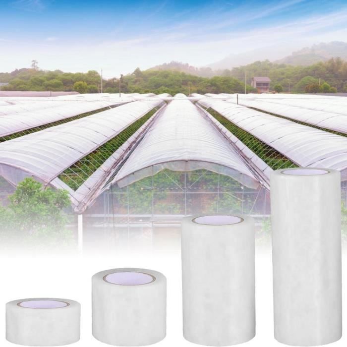 Ruban De Réparation Extra Fort Pour Serre - Transparent Imperméable 10cm X 25m - Patch Étanchéité Polytunnel Anti-UV