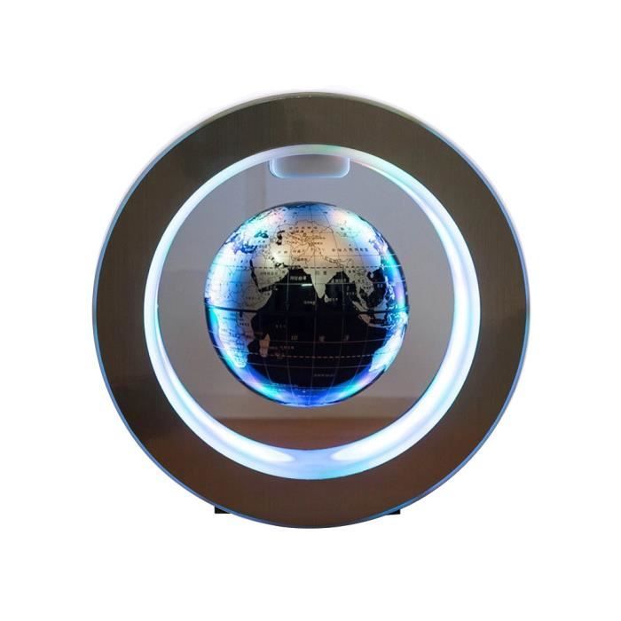 Couleur Argent noir Globe a levitation magnetique flottant, 