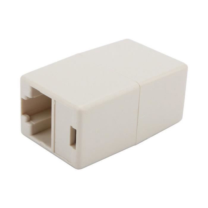MEIRIYFA RJ45 mâle vers femelle Ethernet Splitter Cable 1 à 2 réseau LAN rallonge adaptateur convertisseur 8p8c pour cat5e/5/6/7/8-2 ports travail simultané