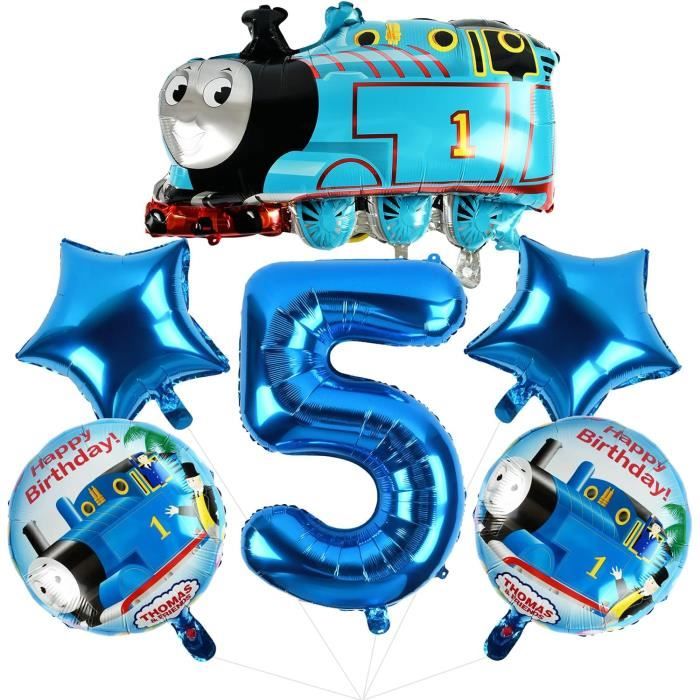 Train D'anniversaire En Bois Bloomingville - Décoration De Table Enfant Avec Chiffres Et Figurines - Motif Cirque Rose - Longueur 38 Cm