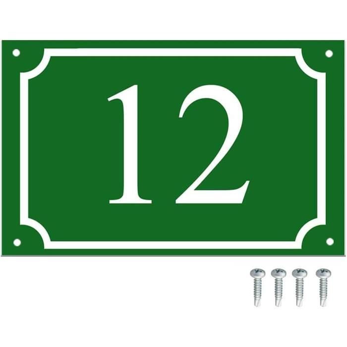 Plaque Numéro De Rue Personnalisée Numéro De Facade De Maison I Carreau