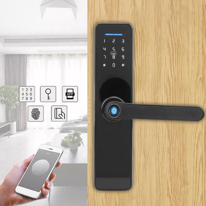 Fangming-serrure de porte Wifi Poignée de porte d digitales serrure intelligente de bonne bricolage serrure