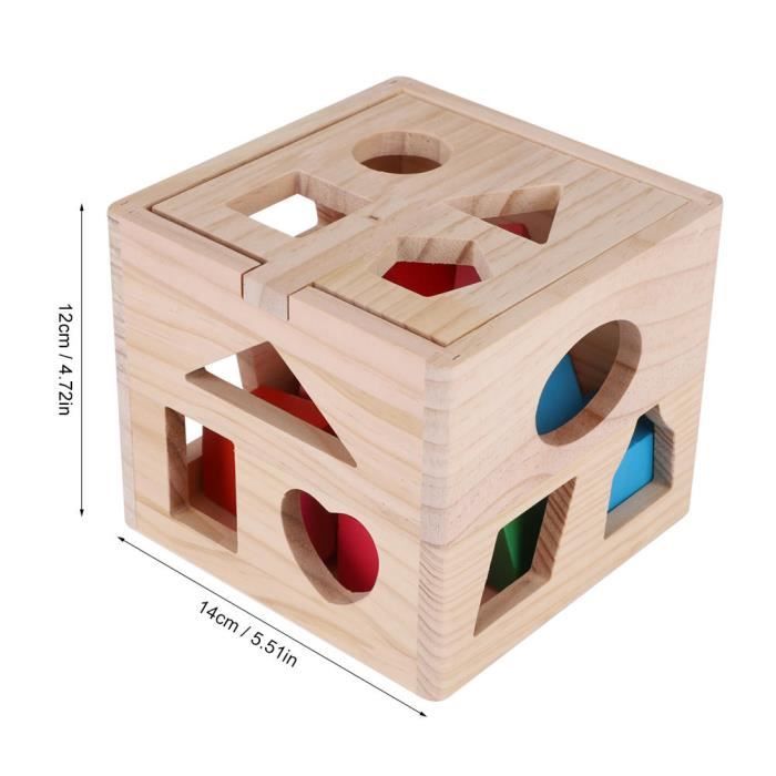 Formes géométriques blocs matériel d'apprentissage jouets mathématiques pour garçons enfants 10