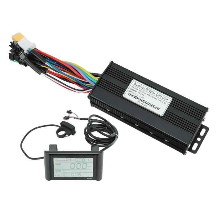 Kit Conversion Vélo Électrique 36V/48V - Contrôleur Avec Compteur 1-2 Fils - Pour Transformer Son Vélo