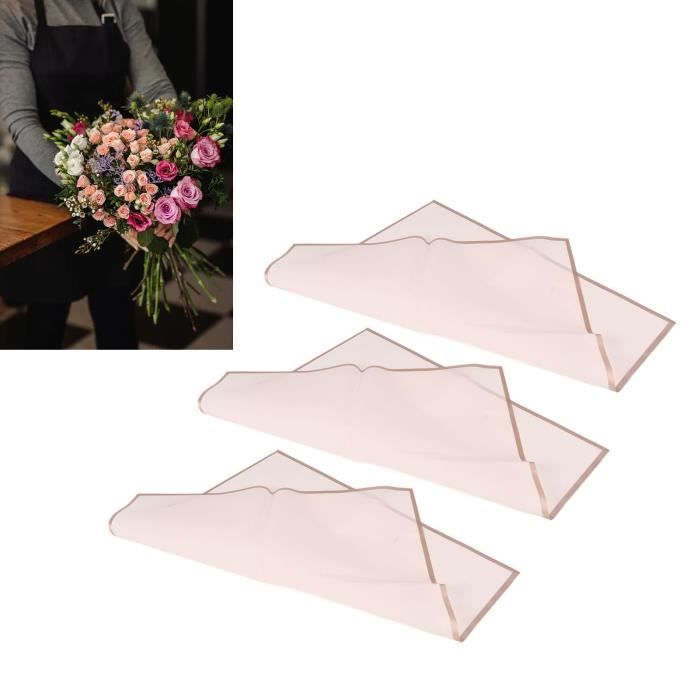 20 Feuilles Papier D'Emballage De Fleurs, 58x58cm Papier D'Emballage De