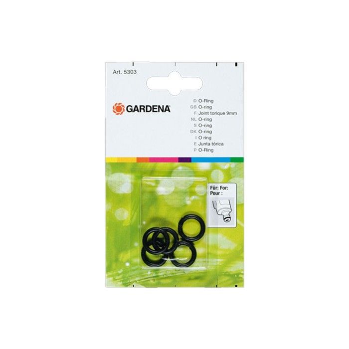 Joints toriques GARDENA 9mm Kit de 5 unités pour tous les outils d'arrosage Original GARDENA System® 5303 20