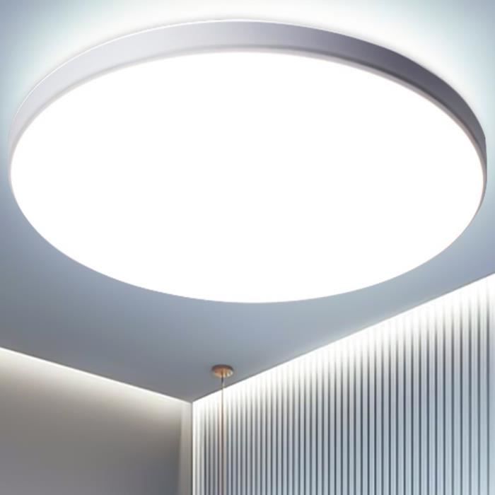 Plafonnier LED, 24W 6500K Luminaire Plafonnier Led, Qualité étanche IP44, Applicable à Salle de Bain, Chambre, Cuisine, Balcon