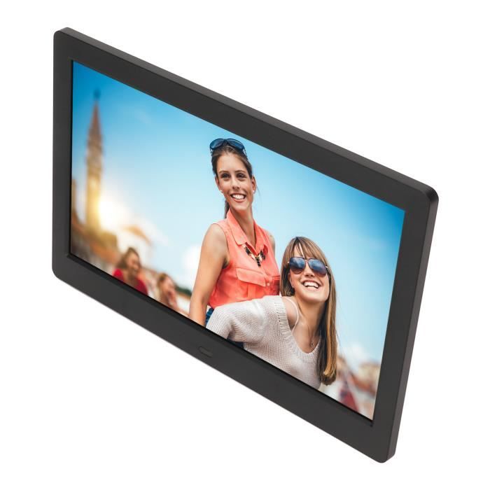 HURRISE Cadre photo numérique intelligent Cadre photo numérique Écran LCD 10 pouces Prise en charge HD Calendrier d'horloge