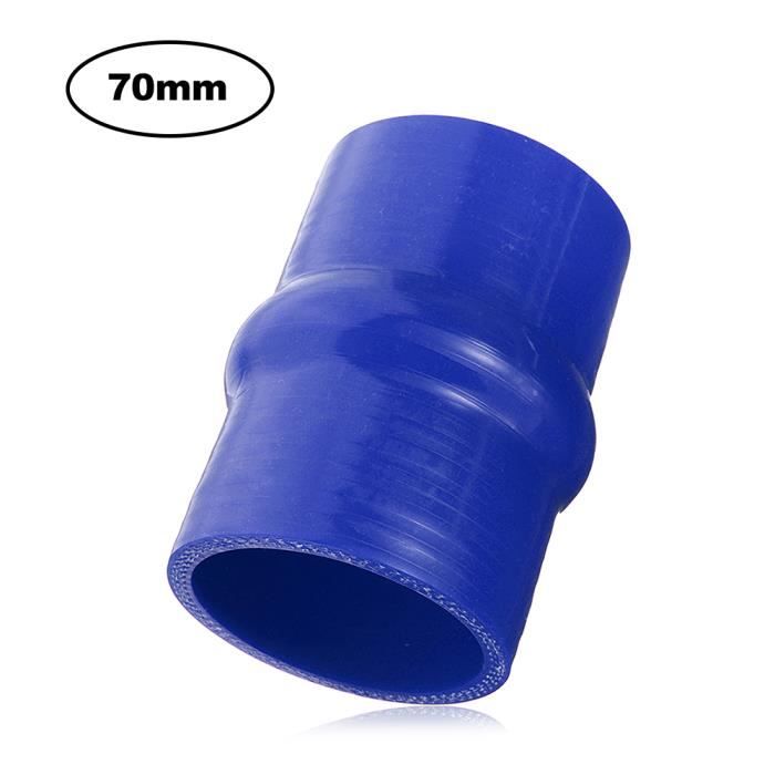 Tuyau Coupleur Silicone Bleu Droit - Diamètre Intérieur 38mm, Longueur 10cm - Pour Intercooler, Suralimentation Auto