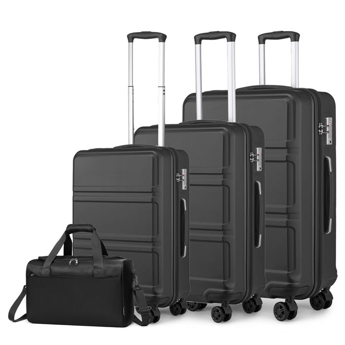 Lot De 4 Sangles De Valise Avec 4 étiquettes à Bagages