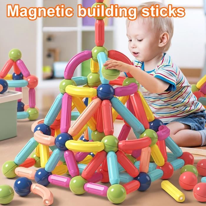 Bloc Construction Magnetique Enfant 44 Pièces / SETJeux