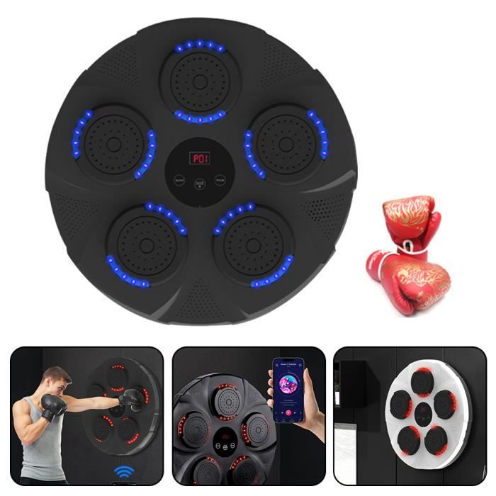Generico Macchina da Boxe Musicale, Parete Professionale a LED Dinamico a Colori Bluetooth Smart con Musica Elettronica a 12 velocità per Bambini e Adulti per Casa, Interni e Palestre 27x32cm